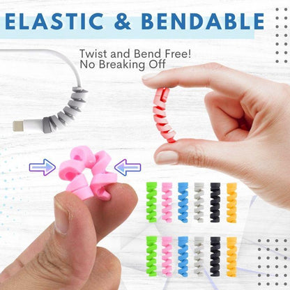 Bendable Spiral Cable Saver Gadgets starryhome 