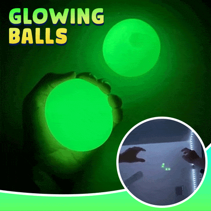 Night Glow Sticky Squeeze Ball Kids DazzyCandy 