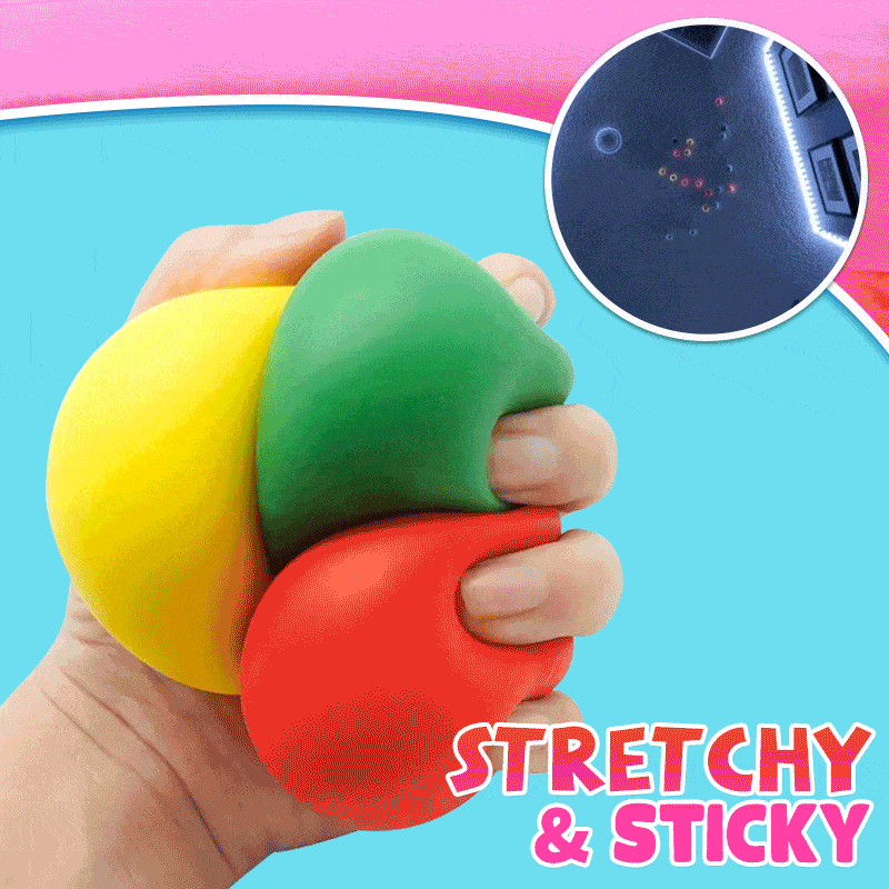 Night Glow Sticky Squeeze Ball Kids DazzyCandy 